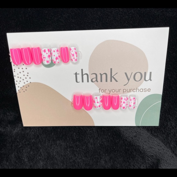 Pretty Hot Pink Xtra Short Press On Nails Set - Picture 6 of 9